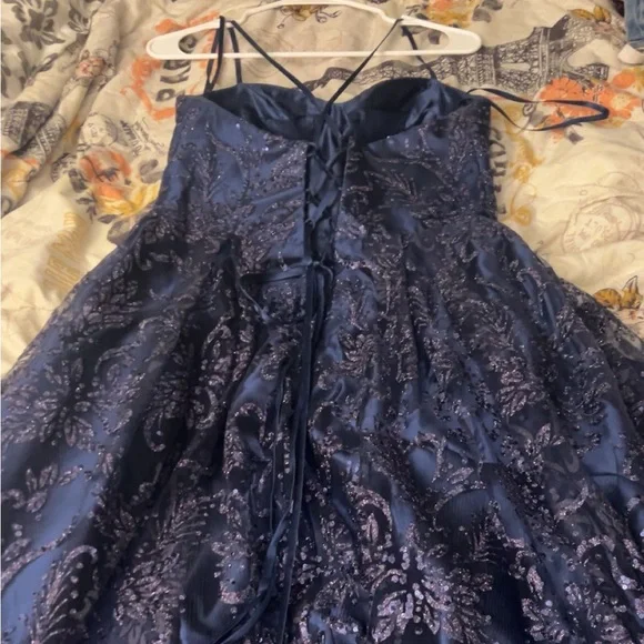 blue dress bag Shop Priceless | Quentin | Cobalt Blue | Rhinestone | Envelope main image 0